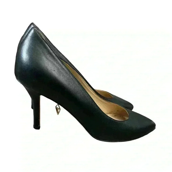 Thesis Couture Eve Classic Pump High Heels  Black Leather Size EU 38 US 7.5 - Picture 5 of 12